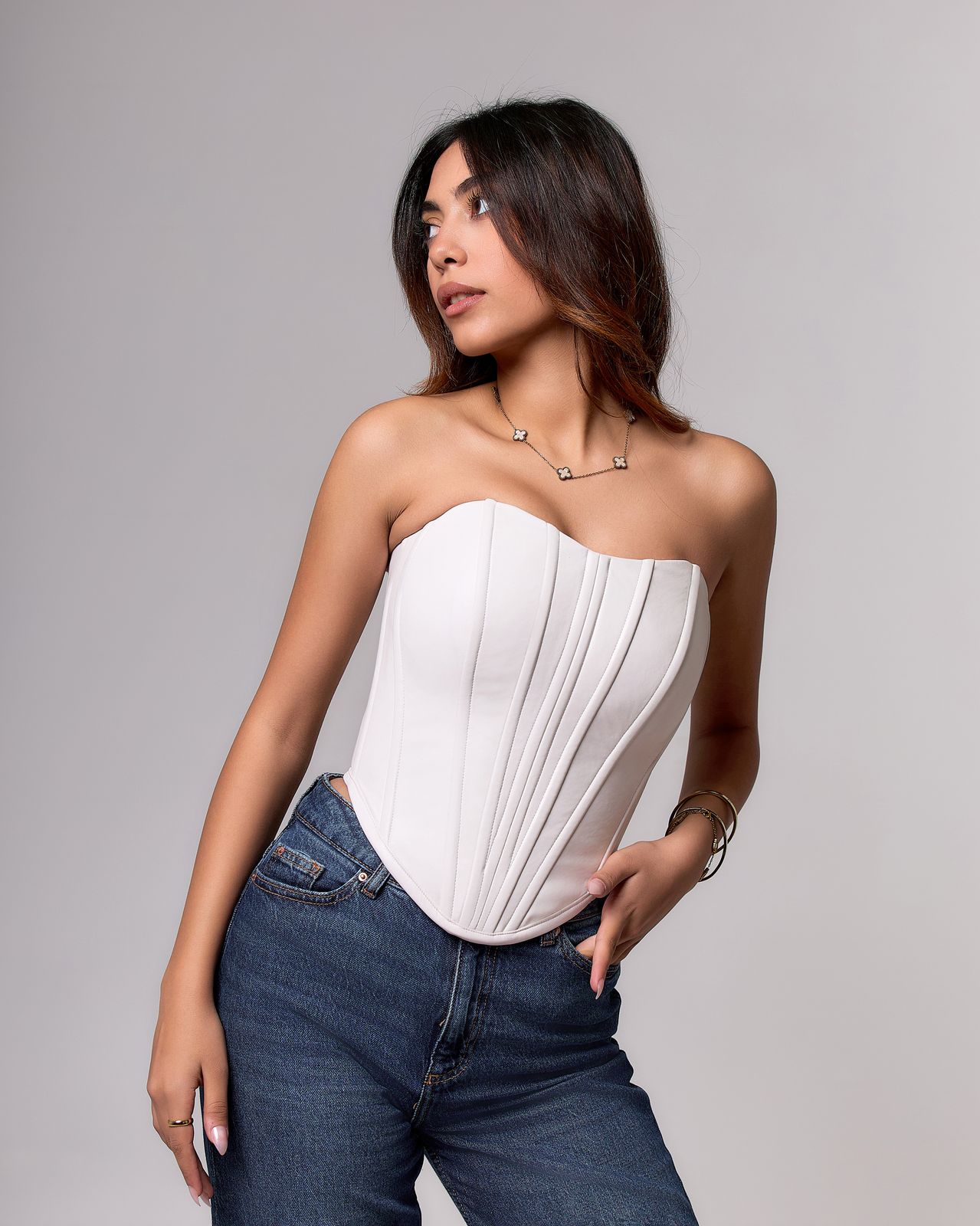 White corset